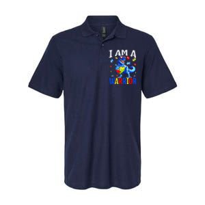 I Am A Warrior Autism Family Dinosaur Autism Awareness Softstyle Adult Sport Polo