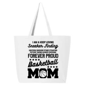 I Am A Hoop Loving Sneaker Finding Basketball Mom Mother Gift 25L Jumbo Tote