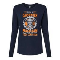 I Am A Carpenter Not A Magician I Understand Your Confusion Womens Cotton Relaxed Long Sleeve T-Shirt