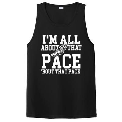 IM All About That Pace Funny Running Marathon Runner PosiCharge Competitor Tank