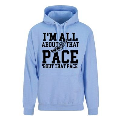 IM All About That Pace Funny Running Marathon Runner Unisex Surf Hoodie