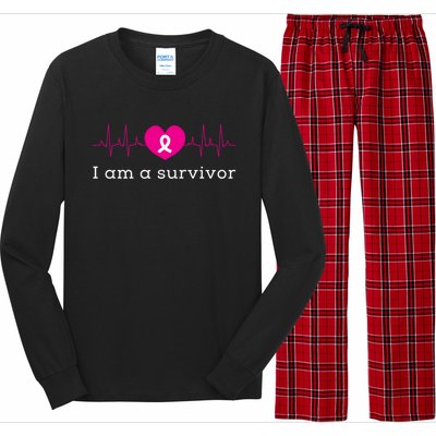 I Am A Survivor Cancer Long Sleeve Pajama Set