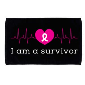 I Am A Survivor Cancer Microfiber Hand Towel