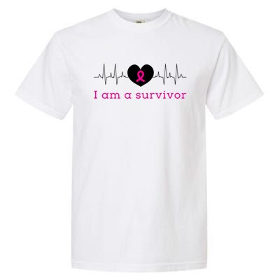 I Am A Survivor Cancer Garment-Dyed Heavyweight T-Shirt