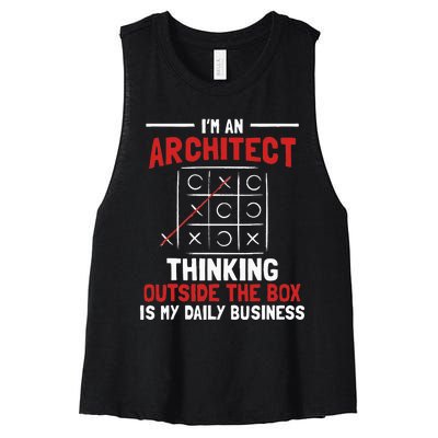 I'm An Architect Architectural Design Artwork Real Estate Women's Racerback Cropped Tank