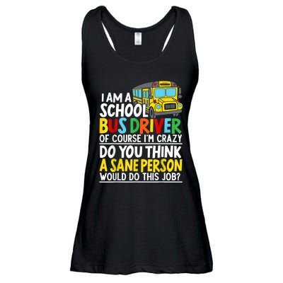 I Am A School Bus Driver Student Delivery Specialist Ladies Essential Flowy Tank