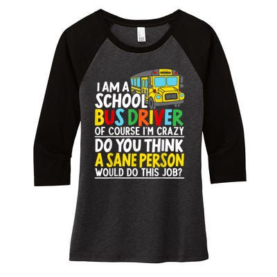 I Am A School Bus Driver Student Delivery Specialist Women's Tri-Blend 3/4-Sleeve Raglan Shirt