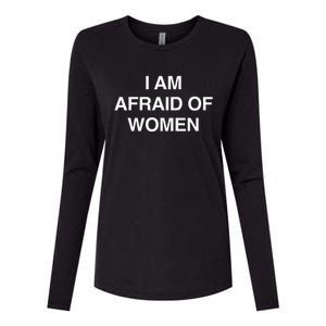 I Am Afraid Of Women Womens Cotton Relaxed Long Sleeve T-Shirt