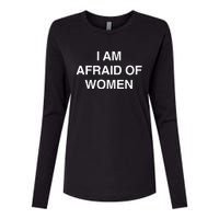 I Am Afraid Of Women Womens Cotton Relaxed Long Sleeve T-Shirt