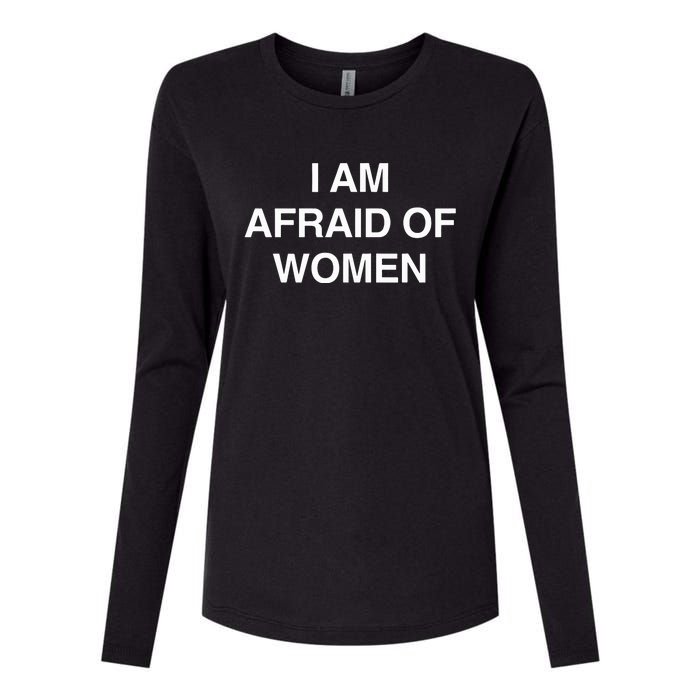 I Am Afraid Of Women Womens Cotton Relaxed Long Sleeve T-Shirt