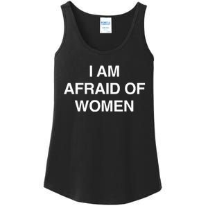 I Am Afraid Of Women Ladies Essential Tank