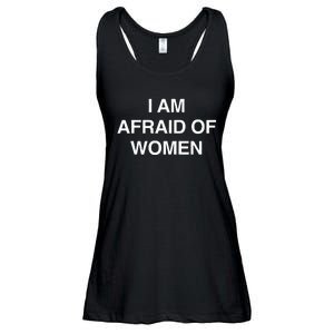 I Am Afraid Of Women Ladies Essential Flowy Tank