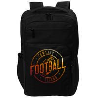 I Am A Fantasy Football Legend Retro Fantasy Football Impact Tech Backpack