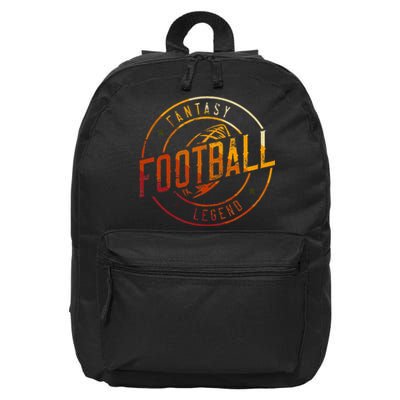 I Am A Fantasy Football Legend Retro Fantasy Football 16 in Basic Backpack