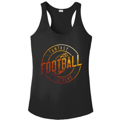 I Am A Fantasy Football Legend Retro Fantasy Football Ladies PosiCharge Competitor Racerback Tank