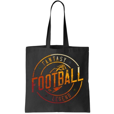 I Am A Fantasy Football Legend Retro Fantasy Football Tote Bag