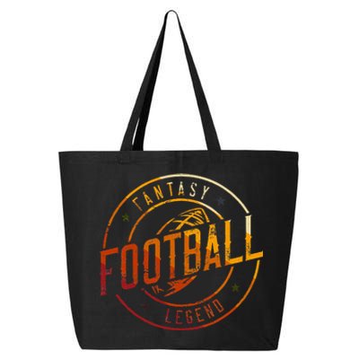 I Am A Fantasy Football Legend Retro Fantasy Football 25L Jumbo Tote