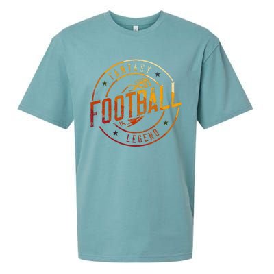 I Am A Fantasy Football Legend Retro Fantasy Football Sueded Cloud Jersey T-Shirt