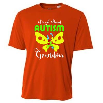 I Am A Proud Autism Grandma Cooling Performance Crew T-Shirt