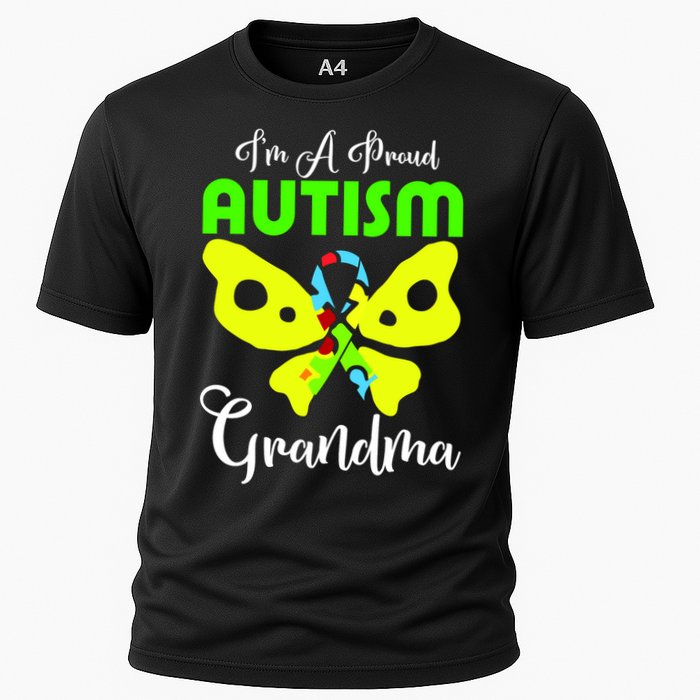 I Am A Proud Autism Grandma Cooling Performance Crew T-Shirt