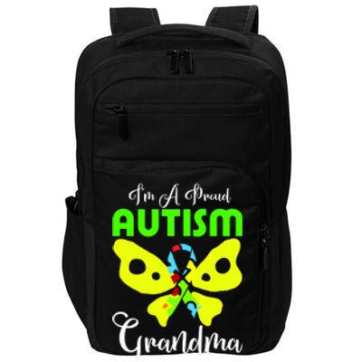 I Am A Proud Autism Grandma Impact Tech Backpack