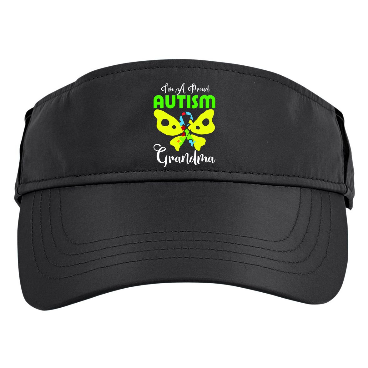 I Am A Proud Autism Grandma Adult Drive Performance Visor