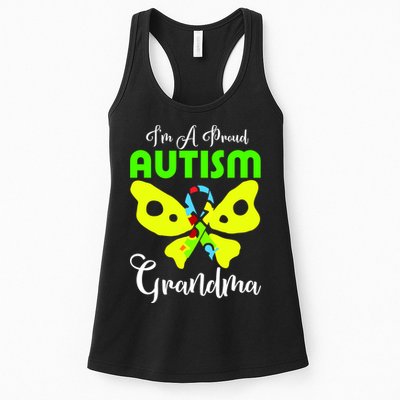 I Am A Proud Autism Grandma Womens Tank Top