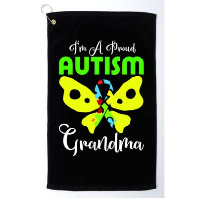 I Am A Proud Autism Grandma Golf Towel