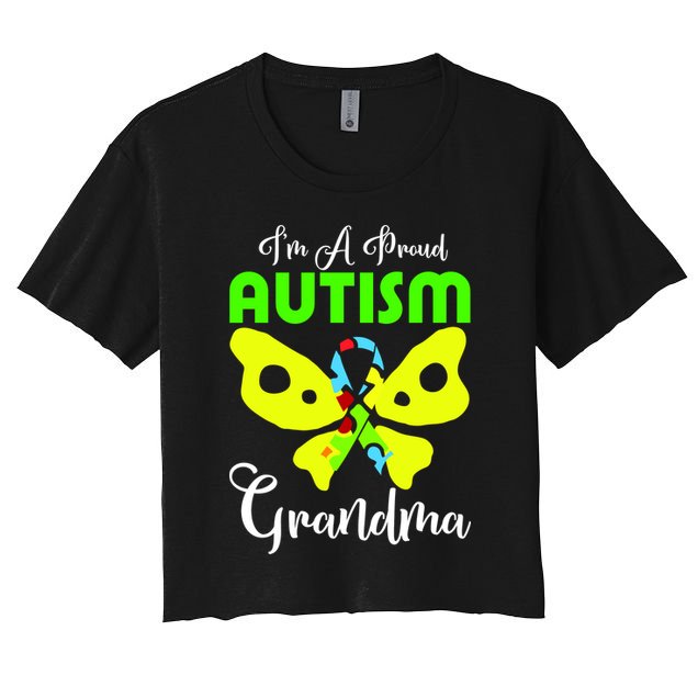 I Am A Proud Autism Grandma Crop Top