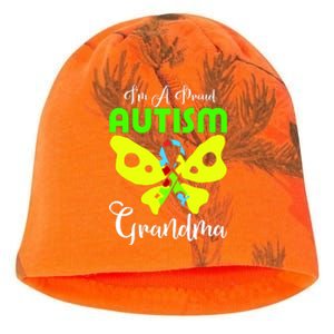 I Am A Proud Autism Grandma Kati - Camo Knit Beanie