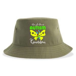 I Am A Proud Autism Grandma Sustainable Bucket Hat