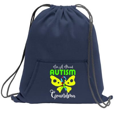 I Am A Proud Autism Grandma Sweatshirt Cinch Pack Bag