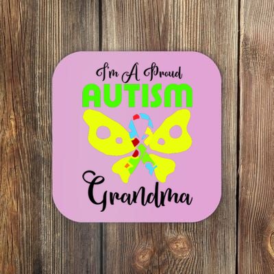 I Am A Proud Autism Grandma Coaster