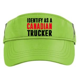 Identify As A Canadian Trucker Adult Drive Performance Visor