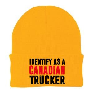 Identify As A Canadian Trucker Knit Cap Winter Beanie