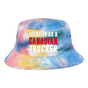 Identify As A Canadian Trucker Tie Dye Newport Bucket Hat