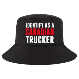 Identify As A Canadian Trucker Cool Comfort Performance Bucket Hat