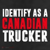 Identify As A Canadian Trucker 7 Panel Mesh Trucker Snapback Hat
