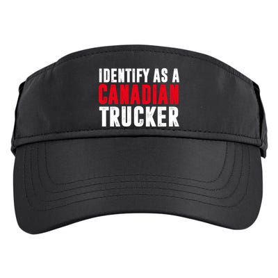 Identify As A Canadian Trucker Adult Drive Performance Visor