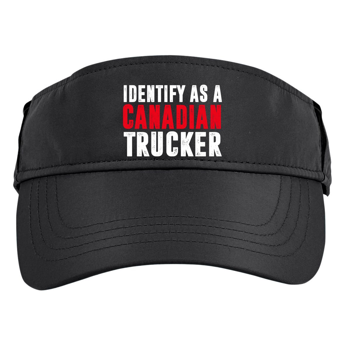 Identify As A Canadian Trucker Adult Drive Performance Visor