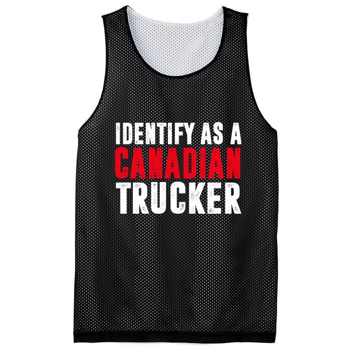 Identify As A Canadian Trucker Mesh Reversible Basketball Jersey Tank