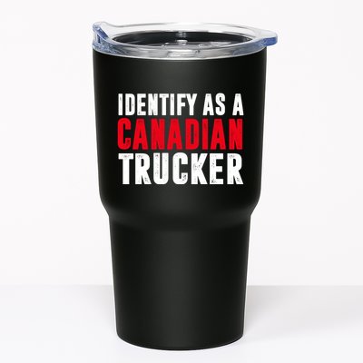 Identify As A Canadian Trucker Tumbler