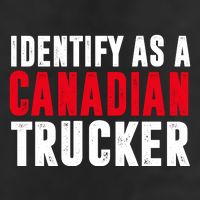 Identify As A Canadian Trucker Trucker Hat
