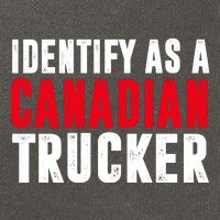 Identify As A Canadian Trucker Cotton Canvas Backpack
