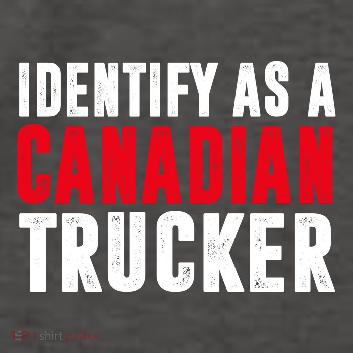 Identify As A Canadian Trucker Vector Backpack