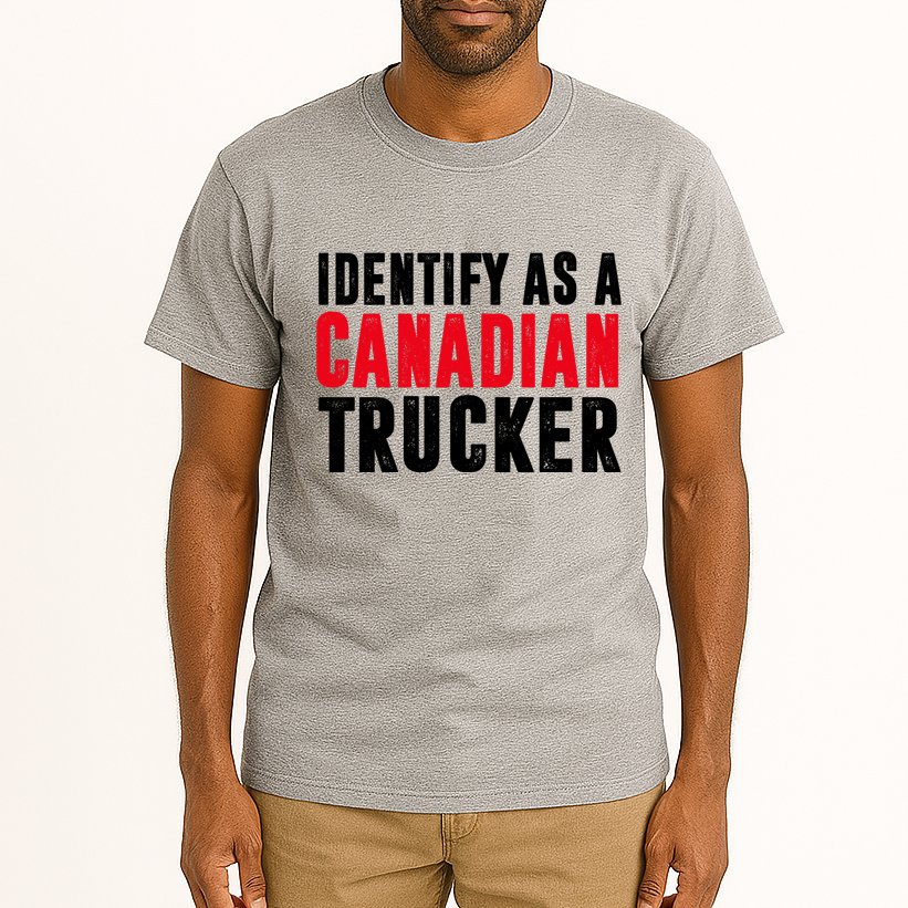 Identify As A Canadian Trucker Tall T-Shirt
