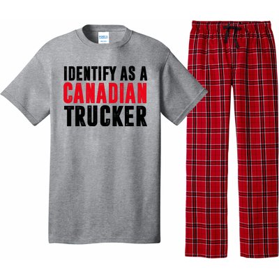 Identify As A Canadian Trucker Pajama Set