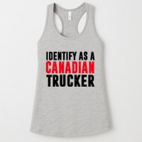 Identify As A Canadian Trucker Womens Tank Top