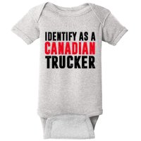 Identify As A Canadian Trucker Baby Bodysuit