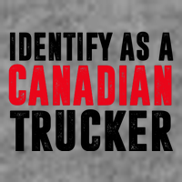 Identify As A Canadian Trucker Kids T-Shirt